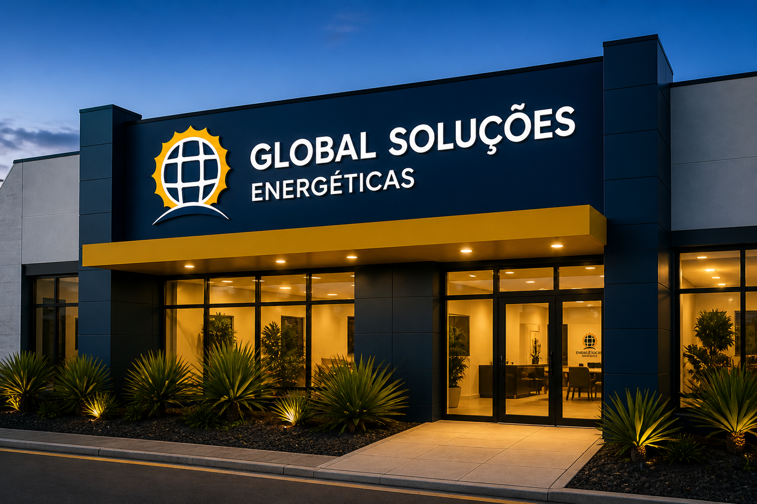 Equipe Global Soluções Energéticas em serviço
